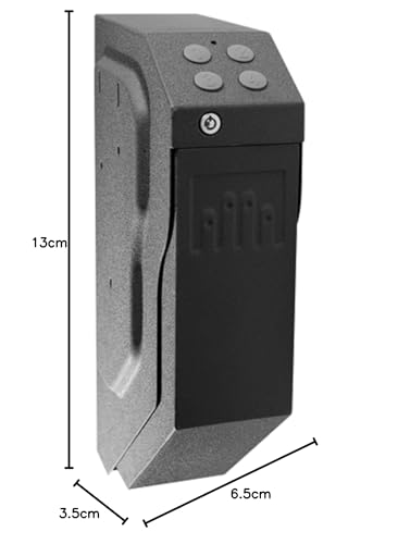 GunVault SpeedVault SV500 Quick Access Handgun Safe with Drop-Down Drawer, Keypad Entry & Tamper Protection – Pistol Lockbox for Home or Business