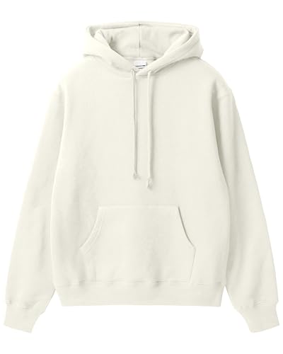 Ohoo Men's Loose Fit Midweight Hoodies Pullover French Terry Long Sleeve Hooded Sweatshirt with Pocket4