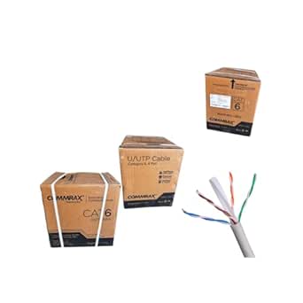 COMMRAX CAT6 Essential Cable FR-PVC, U/UTP, FRPVC, Grey, 305 m Reel-in ...