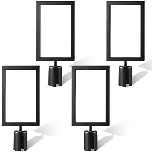 Taiyin 4 Pcs Stanchion Sign Holder Double Sided Sign Frame