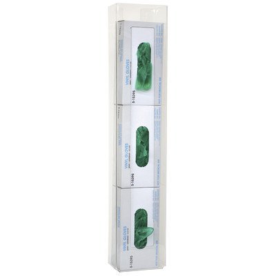 Omnimed 305352-1 Triple PETG Glove Box Holder/Dispenser - Vertical Mount