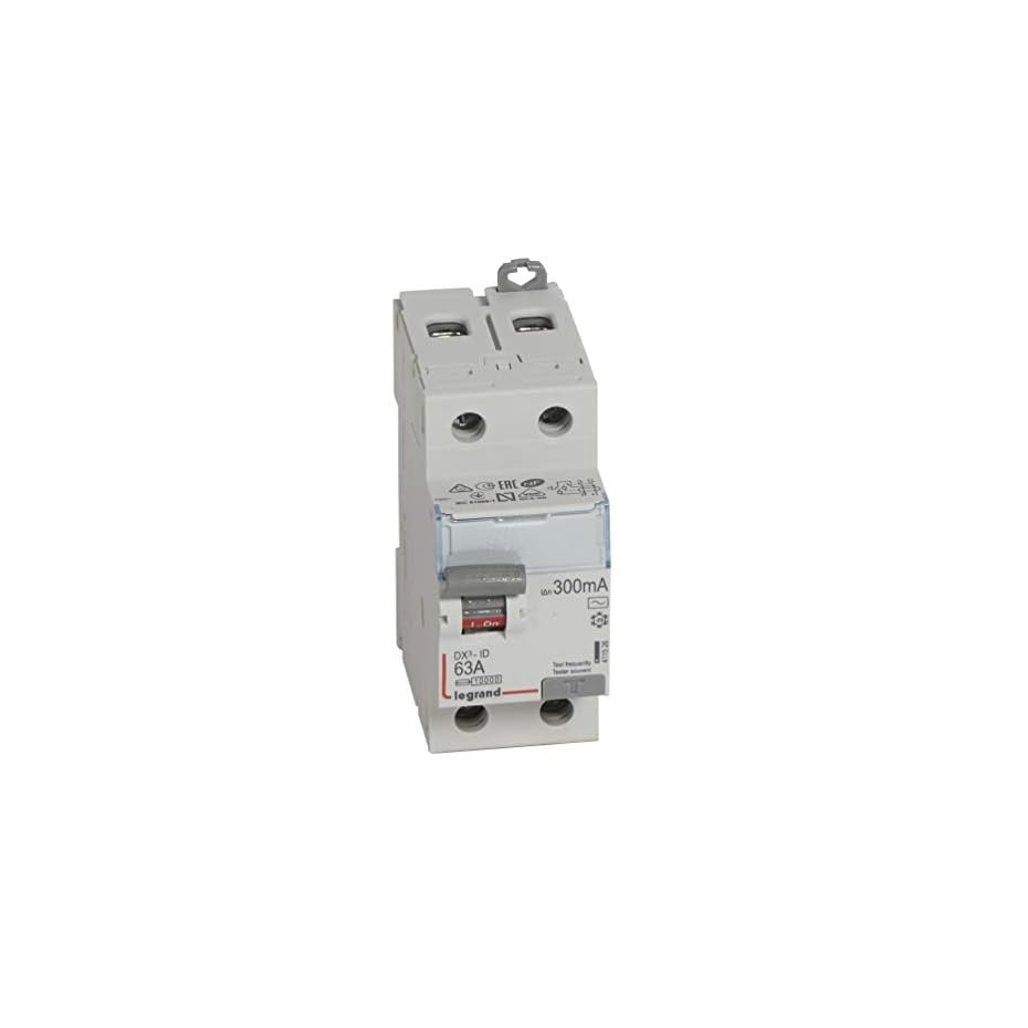 interrupteur différentiel 2p 230v~ 63a type ac 300ma 2 modules