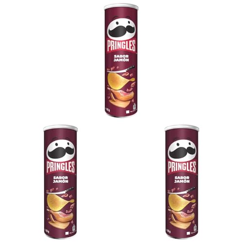 Pringles Jamón 185g (Paquete de 3)