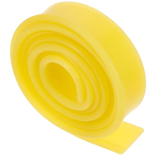 NUOBESTY Tira de Silicona para Escobilla de Goma 105 Cm Color Amarillo, Repuesto Flexible para Limpiacristales Domésticos, Herramienta de Limpieza Práctica y Duradera para Ventanas