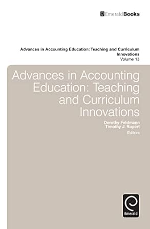 Advances in Accounting Education: Teaching and Curriculum Innovations: 13 book cover