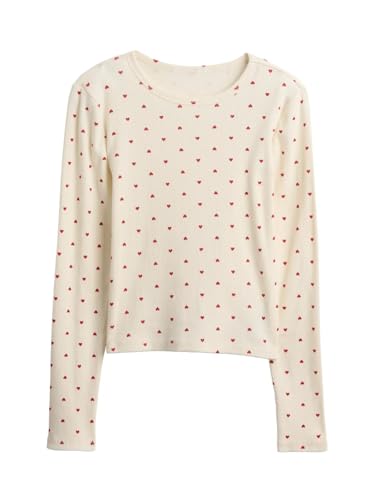 Image of Gap Girls' Long Sleeve Ribbed Tee