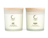 Halfmoon Bay Soy Wax Scented Jar Candles, Scented Candles Gifts for Women, Scented Candle Set of Lavendar and Vanilla 5.3 Oz Each Jar, All Natural Soy Wax Candles, Amazon's Choice 2 Candle Pack