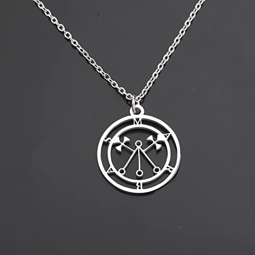 TIIMG Sigil of Marbas Necklace Marbas Gift Demon Satan Satanic Sigil Pendant Jewelry4