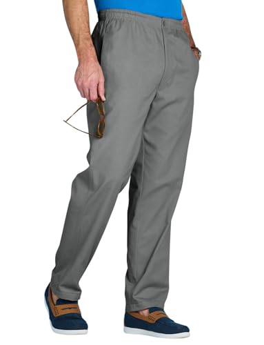 Chums Men's Comfort Fit Cotton Rugby Pants Elasticated Waistband with Drawcord Comfort Fit Casual Mens Pants Charcoal2