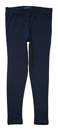 French Toast Girls' Basic Solid Leggings 3-Pack (10/12) Dark Navy2