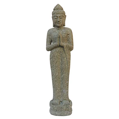 STONE art & more Buddha Figur, stehend,Handhaltung Begrüßung, 125 cm,...