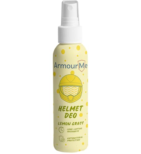Image of Helmet Deodorizer Spray | Long-Lasting Freshness Upto 7 Days | Nano tech Spray | Eliminates Odor | Perfect for Bikers, Athletes, & Workers (Lemon Grass, 120 ML)