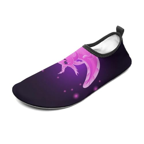 Cute Kawaii Pink Axolotl Water Shoes Men Women Adult Aqua Sock Barefoot for Beach Swim River Pool Lake Hiking Kayaking Surfing4