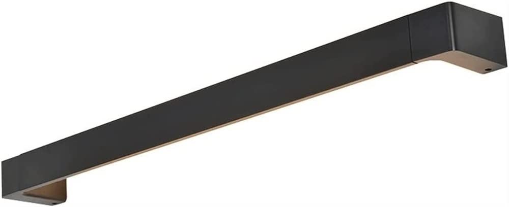 HYJAUSXB LED Vani Mirror Light Strip - Adjustable Linear Wall Sconce for Bathroom Black Ambient Lighting Makeup Above Cabinet Modern Design