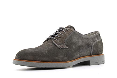 Materiale Fondo: Gomma Nero Giardini E001452U Stringate Uomo in Camoscio - Jeans 43 EU