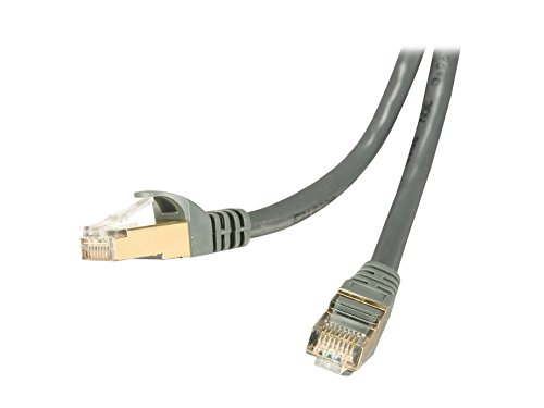CAT7 Ethernet Cable 50 Feet, CAT7 Network Cable Supports Data Speed up to 10Gbps, CAT 7 Shielded RJ45 Cable 50ft Long, Rosewill LAN Cable for Gigabit Networking, Color Grey