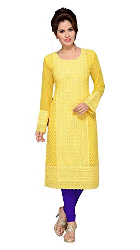 yellow kurtis amazon