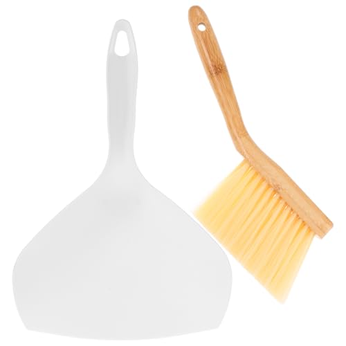 STOBAZA 1 Set Mini Broom Set Portable Mini Broom Multi-Function Whisk Broom Desktop Cleaning Broom Dustpan and Small Cleaning Brush Mini Broom and Dustpan Cleaning Small Dustpan Pp