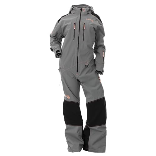 DOING SOMETHING GREAT DSG Outerwear Spectrum 2.0 Monosuit - All-in-One Pants, Snowpant Monosuit for Ultimate Winter Protection and Comfort, Steel Grey - Large