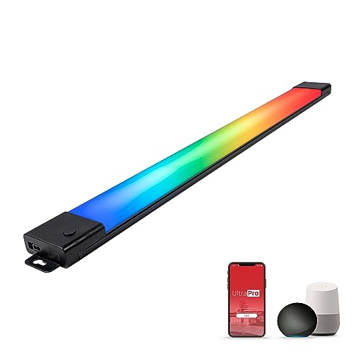 UltraPro Smart Wi-Fi 24 inch Plug-in Under Cabinet Lights, Color Changing, Compatible with Alexa...