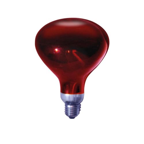 Lampara infrarrojos bombilla calefactora 250W E27 | bombilla de calor para pollitos | Lampara infrarrojos fisioterapia