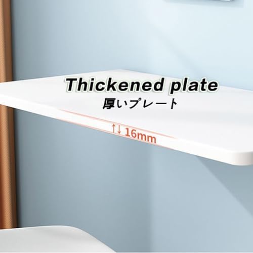 Floating Wall-Mounted Folding Table for Laundry & Office - Drop-Leaf Computer Desk Versatile Bar Table & Workbench Space-Saving Design for Bedroom & Kitchen