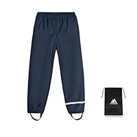 flintronic Unisex Kinder Matschhose Regenlatzhose, Wind-und wasserdichte Regenhose Regenbekleidung, M, 110-122cm
