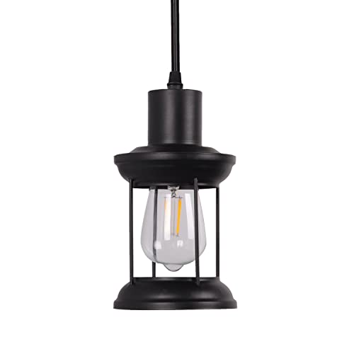 AIRTWESD E27 Metal Vintage Suspensions Plafonnier Luminaires Lampe Retro Industriel Eclairage Antique Pendentif Lumiere Couvercle en Lustre (sans ampoule)