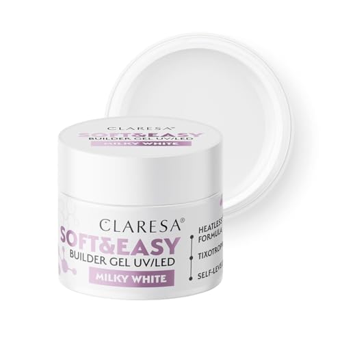 Gel Milky White SOFT & EASY gel de construction auto égalisant 90g
