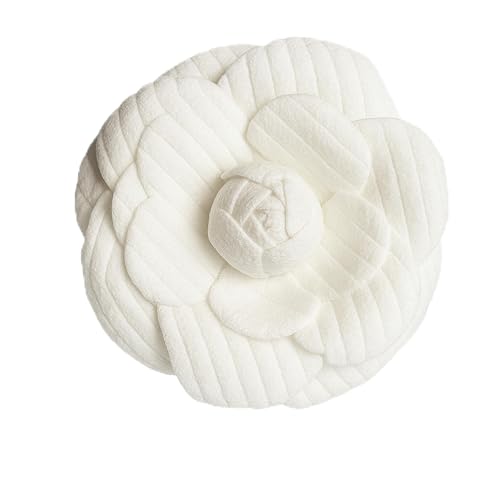 Image of Dainity Camellia Flower Brooch Pin for Women - Elegant Statement Pin for Coat, Scarf, Dress, Hat, Bag - Stylish Chic Accessory Gift for Her