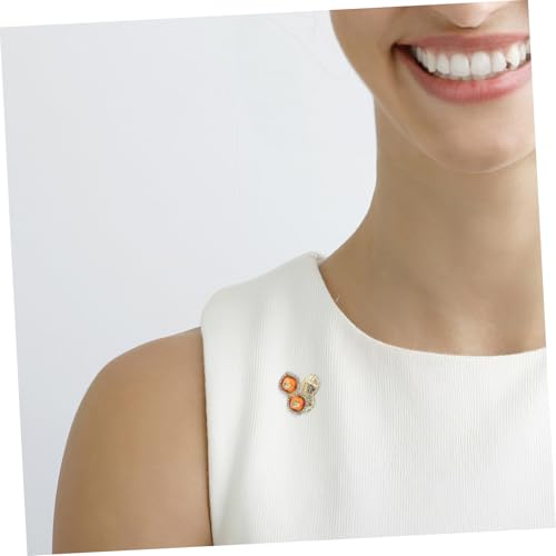 Badge pour robe persimmon et cacahuète, cadeau idéal