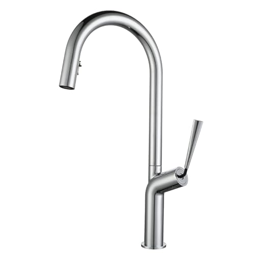 Robinet de cuisine extensible Cromo-A à arc haut pour évier monotrou