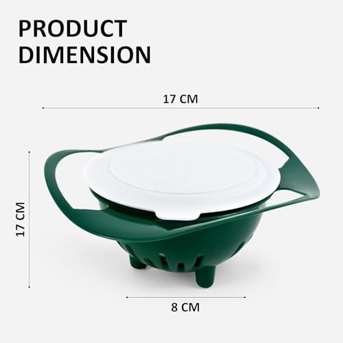 Image of Gyro Bowl for Toddlers, Baby Magic Bowl-360 Rotating for Kids Age 1 to 3 Years - Non Spill Resistant, Anti-Spill Rotating Snack Bowl, BPA Free, Non-Toxic, Mess-Free Feeding Bowl.