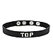 Spartacus Wordband Collar, Top, Black