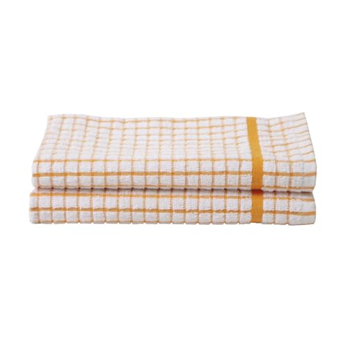 10XDIEZ Pack 2 paños de Cocina Palermo Naranja (Naranja Palermo - 50cm x 50cm)