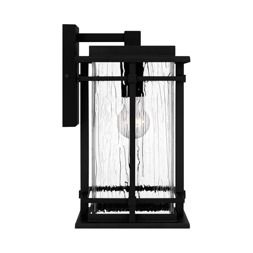 Quoizel McAlister 14" High Earth Black Outdoor Wall Light - Image 6