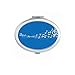 Terweavg 5-le Staff Blue Mirror Oval Portable Hand Pocket Makeup