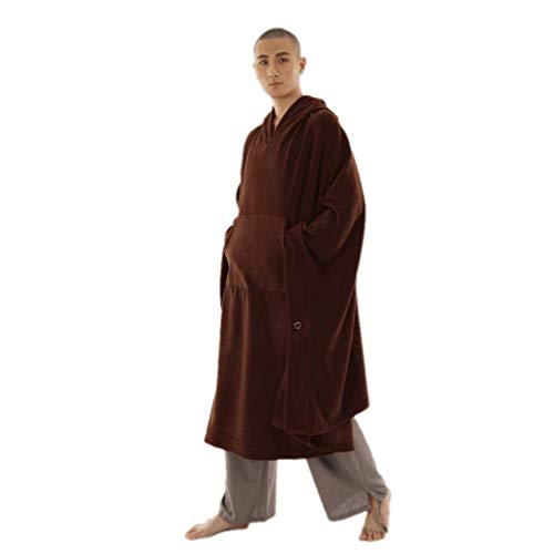 Image of ZanYing Meditation Buddhist Hooded Cloak Outfit Oversize Coat