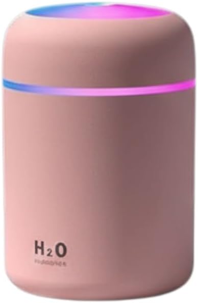 Ultrasonic Cool Mist Humidifier and Aroma Diffuser for Home, Quiet Essential Oil Fogger, Air Freshener and Room Fragrance Machine for Relaxing Ambience (Pink)