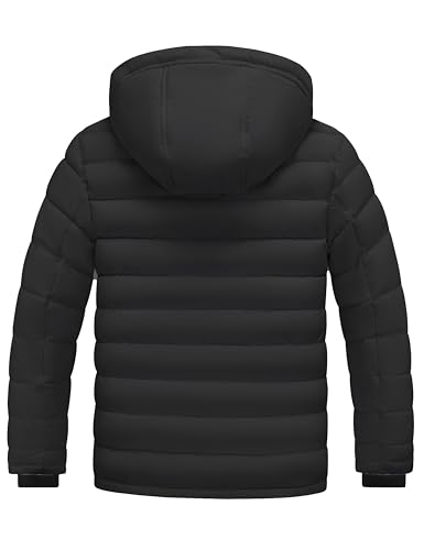 wantdo Men's Quilted Puffer Jacket Hooded Waterproof winter jacket Warm Puffer Coat Outwear2