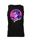 bate stranger things comprar Comfortable to wear Steve Stranger Things Cool Portrait with Baseball Bat Camiseta sin Mangas para Hombre Large