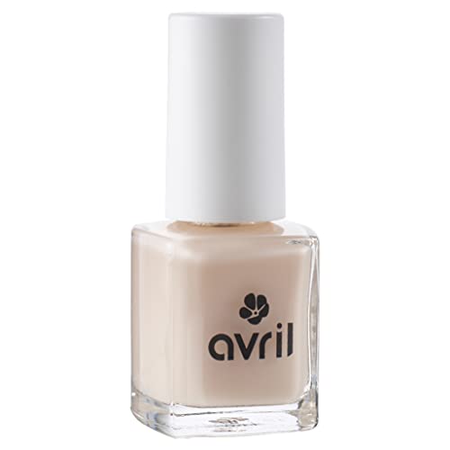 Avril - Vernis Soin Nourrissant et Protecteur - Couleur Nude - Texture Ultra Légère - Fini Brillant - Vegan, 84% d'Ingrédients Bio-Sourcés - Fabriqué en...
