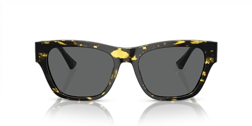 Image of Versace Man Sunglasses Havana Frame, Dark Grey Lenses, 55MM