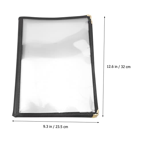 Protège-menu réutilisable facile à nettoyer avec couverture PVC transparente - 2