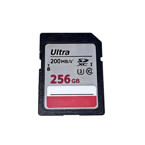 256 GB SDXC Ultra Karte, perfekt für die Aufnahme von Fotos und Videos in hoher Auflösung ohne Unterbrechung. Lesegeschwindigkeit von bis zu 200 MB/s