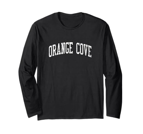 Orange Cove CA J02 Vintage Athletic Sports Design Long Sleeve T-Shirt