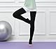 OHEETU Frauen Kniehohe Strick-Bein Wärmer über Knie Fußlose Gerippte Stiefel Socken Dehnbar Winter Yoga Wärmer (Schwarz)