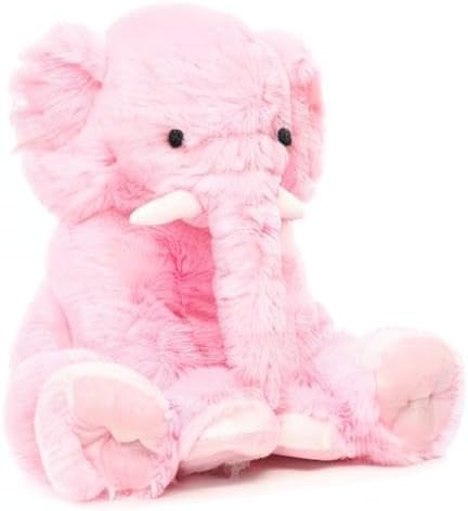 MorisMos Large Elephant Stuffed Animal, 19.6inch Soft Stuffed Elephant Plush Companion Gifts for Girls Boys, Pink - Image 7