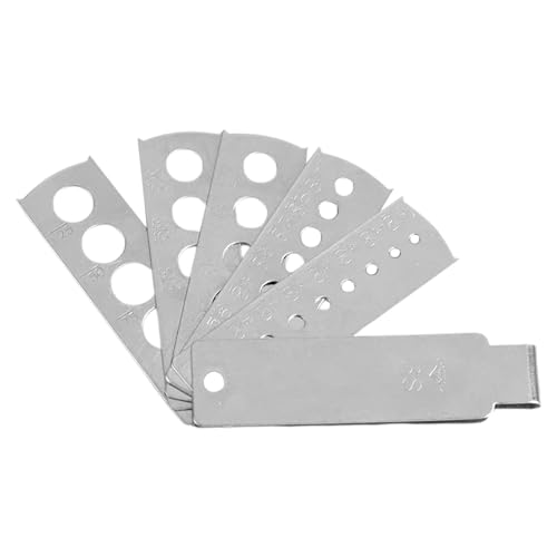 Herramienta de medición de piedras preciosas, cuchillo de piedra, herramienta de medición de precisión de bolsillo, herramienta de medición rápida de tamaño joyero, plantilla multifuncional para