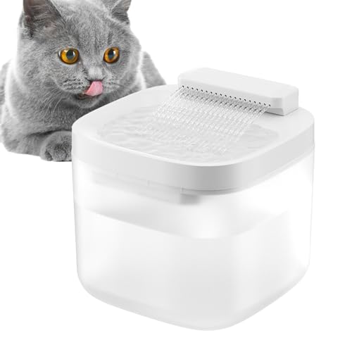 Fuente de agua para gatos – Fuentes para mascotas para cachorros – Bebedero de gran capacidad para gatitos, contenedor de circulación automática para perros